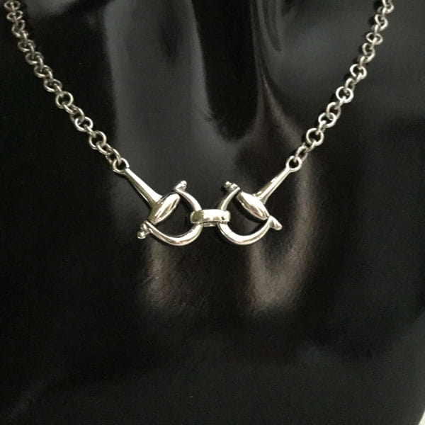 Sterling Silver Full D Bit Necklace-0